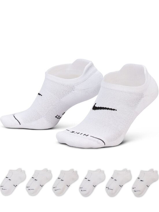Nike Accessories - 6 Pair Women's Nike No Show Socks Size M Everyday Cotton Cushioned 6 Pack`